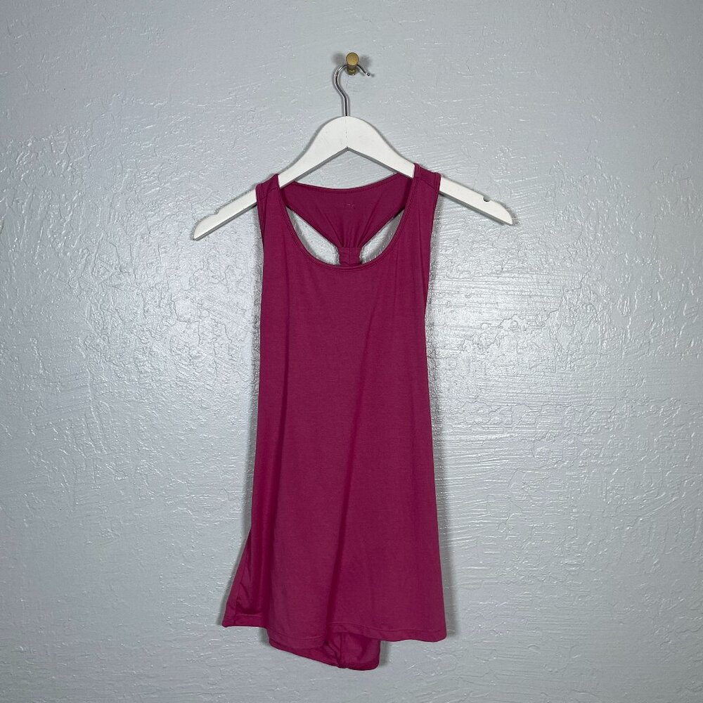 BuffBunny Women S Fuchsia Pink Tank Racerback Stretch Athleisure Workout Gym